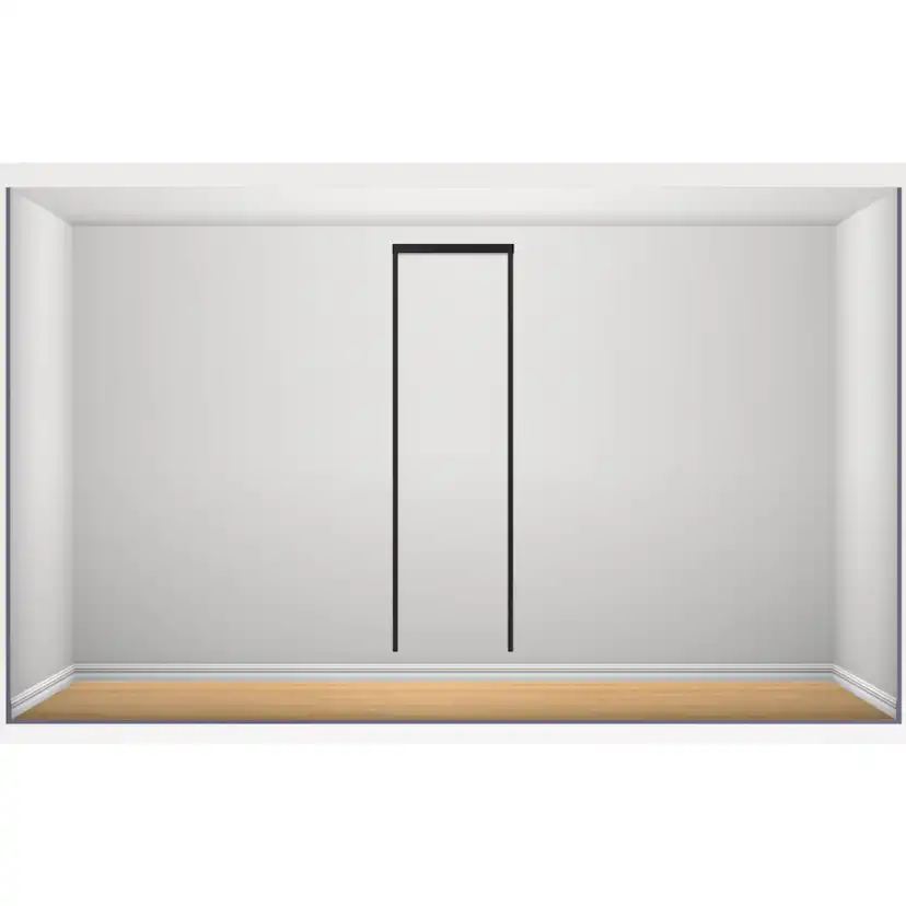 Garderobslösning Elfa Classic Grundlösning 1 Sektion B: 640 mm H:2140 mm med Täcklist